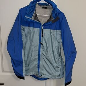 Women’s Marmot Hooded waterproof parka shell 2 tone hiking Approach Jacket L